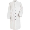 Vf Imagewear Red Kap¬Æ Snap-Front Butcher Coat, Spun Polyester, White, M KS58WHRGM